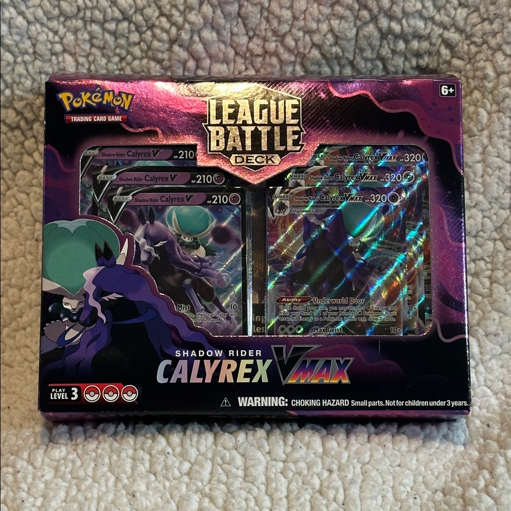 NWT Pokémon TCG: Shadow Rider Calyrex VMAX League Battle Deck